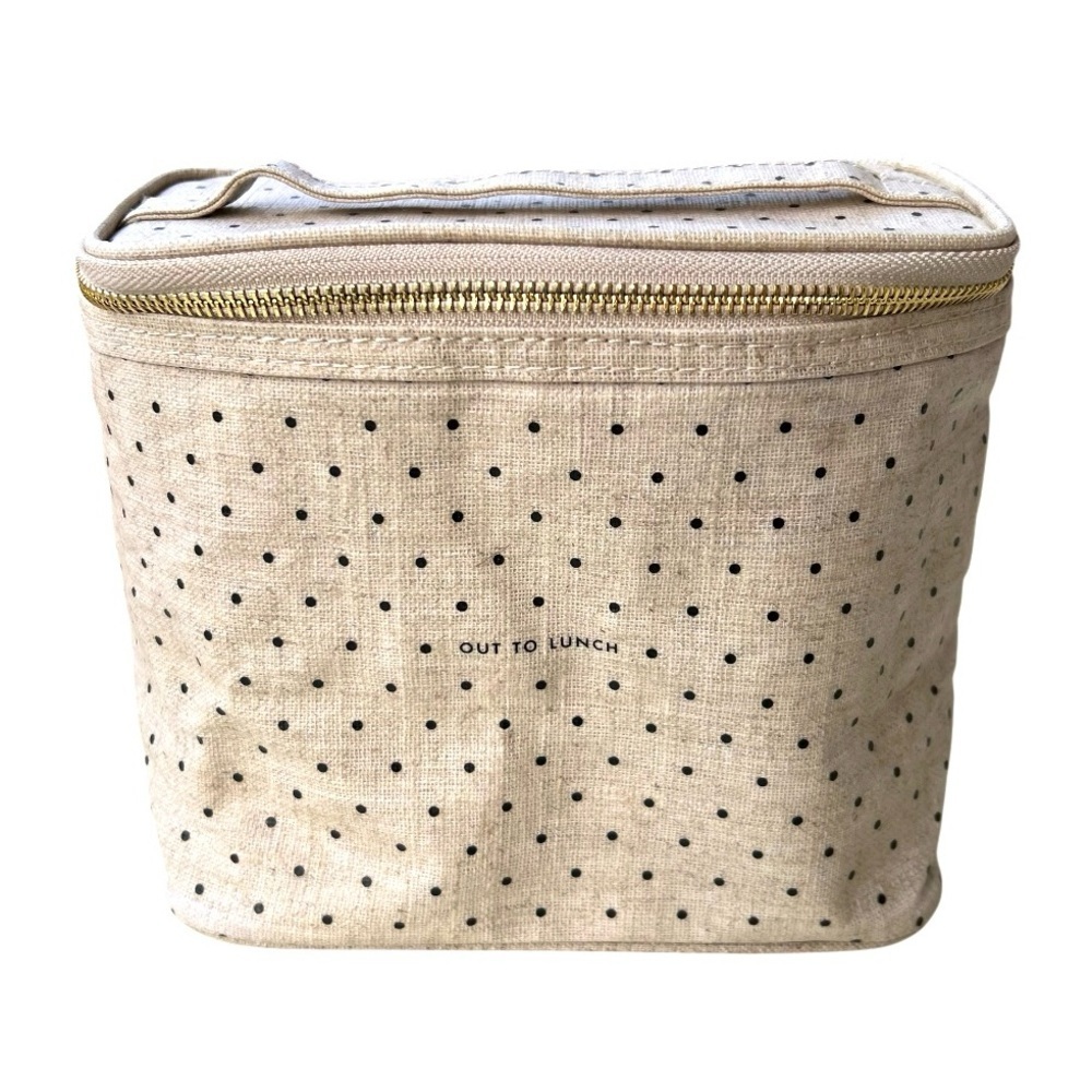 Kate Spade Out to Lunch Polka Dot Tan Lunch/ Travel Bag